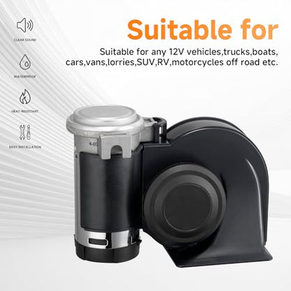 Air Horn for Truck Loud Train Horn for Car Compact Car Horn with Wire