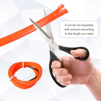 EL Wire Car LED Strip Lights (Orange / 16.5FT)