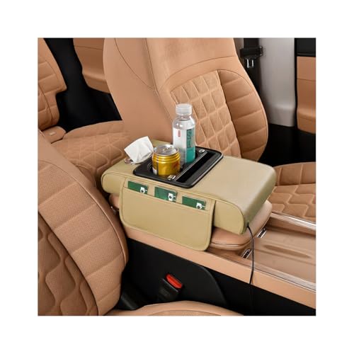 Car Center Console Armrest Pillow (Beige)
