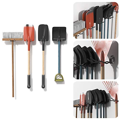 Garage Tool Organizer Hooks (4-Pack 12" Wave Hooks)