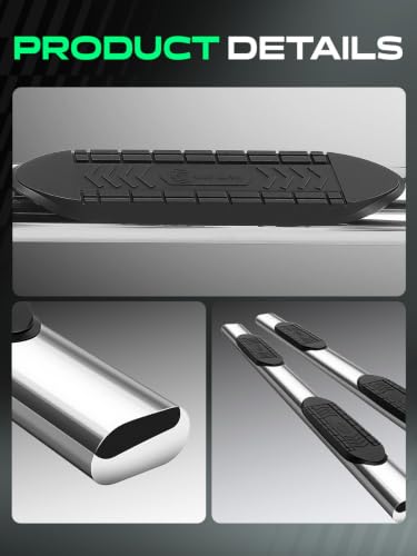 6 Inch Running Boards for Chevy & GMC (Crew Cab / 6 Inches)