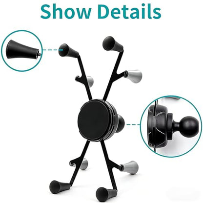 Tablet Mount Holder with Drill (Drill Round Base Mount for Flat Surfaces)
