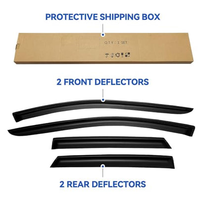 Window Visors Rain Guards for 2007 (2007-2014 Ford Edge)