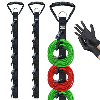 Extension Cord Organizer Adjustable 2 PCS with 5 Slots (Cable Straps-A04)