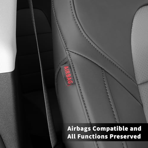 CRV Car Seat Covers Custom Fit for Honda 2023 (Leatherette(Black/Gray) / 2023-2026 CRV LX,EX,EX-L,Sport,Hybrid,Trailsport)