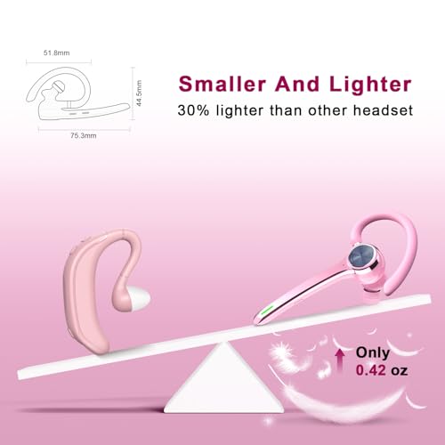 Bluetooth Headset (Pink)