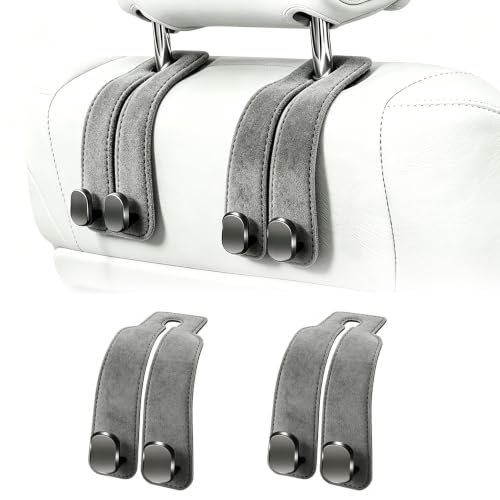 Car Headrest Hooks (Gray)