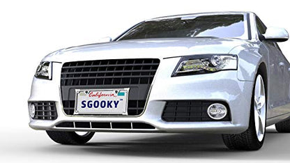 3D Chrome License Plate Frames (3D Horn Pattern)