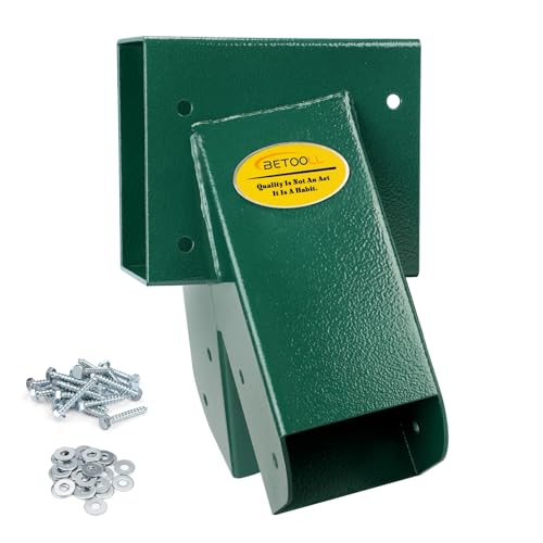 A Frame 1pcs Bracket Swing Set Bracket for Heavy Duty Swing Set (End Brackets(1Pcs-Green))