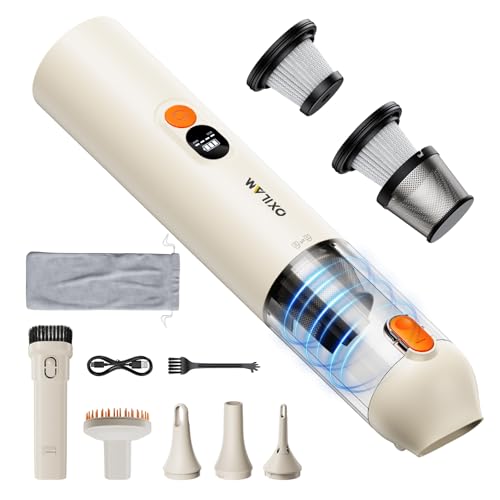 Car Vacuum Handheld Vacuum Portable Cordless (Beige)