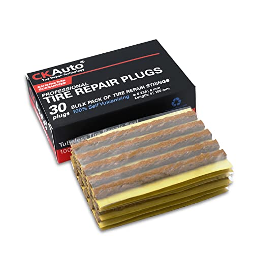 30 pcs 4" Brown Tire Repair Strings Tire Repair Plugs (Brown / 4" x φ0.236" 30pcs)