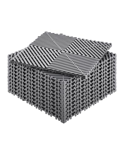Interlocking Drainage Mat (Grey / 12 x 12 inch)