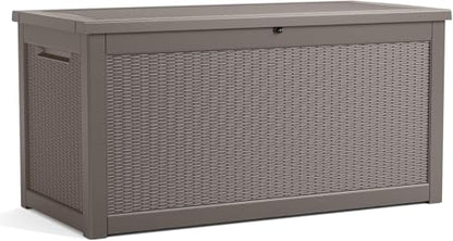 320 Gallon Resin Outdoor Storage Box (Gray / 320 gallons)