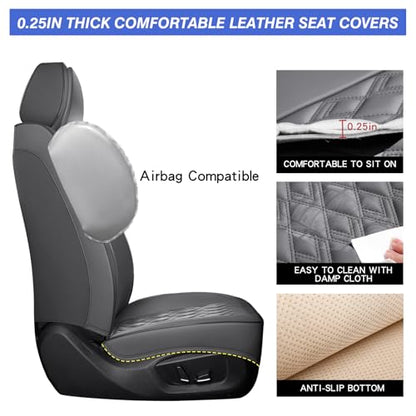 Car Seat Covers Full Set (Gray / Full Set)