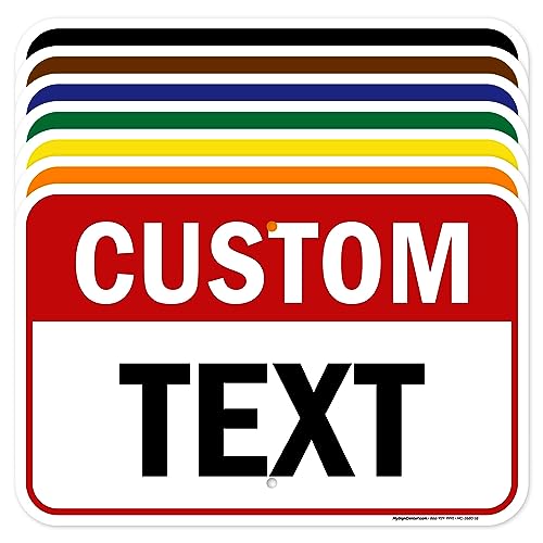 Custom Sign Custom Sign for Business (Header - Horizontal / 12x18 - Aluminum)