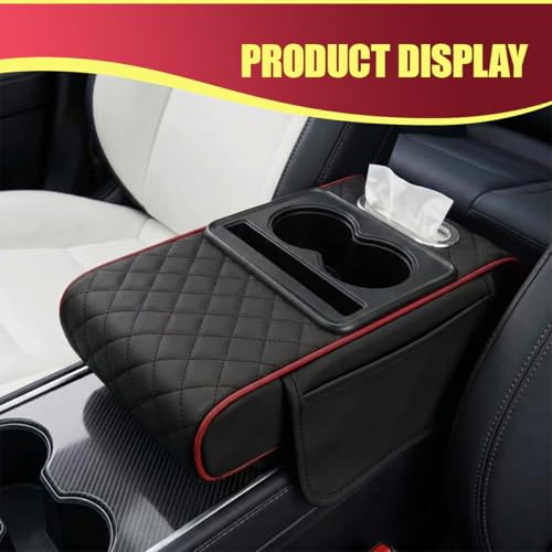 Car Center Console Cover (Black&Red)