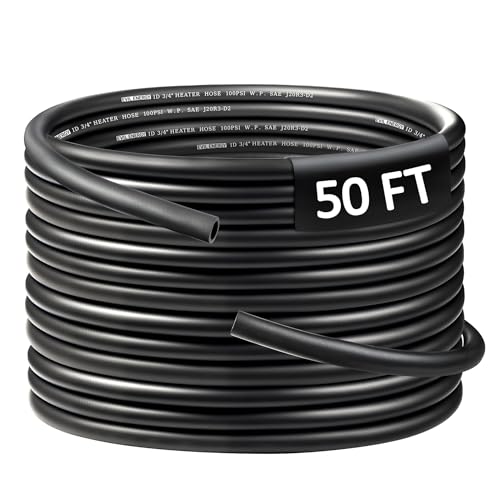 3 4" Heater Hose 50FT Coolant Radiator SAE 20R3 100PSI (‎3/4 50FT)