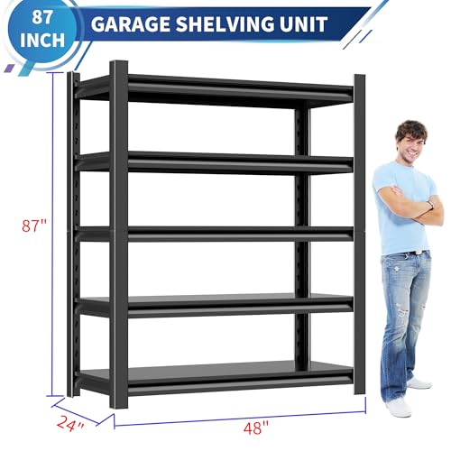 48" W Garage Shelving Unit (87"*47.2*23.6",1 Set)