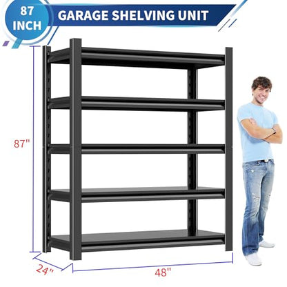 48" W Garage Shelving Unit (87"*47.2*23.6",1 Set)