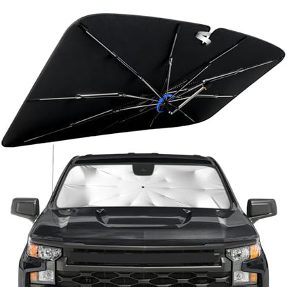 Windshield Sun Shade for Chevy Silverado 1500 2019 (Fit for Chevrolet Silverado 1500 2019-2026)