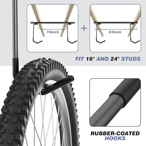 Ceiling Mounted Bike Rack for Garage (Ceiling rack for 2 bikes)