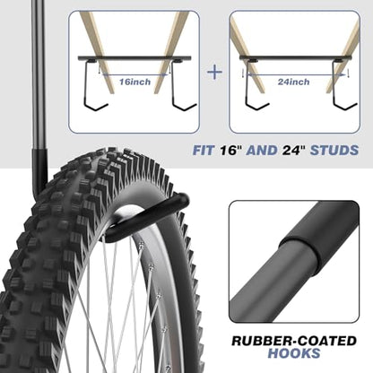 Ceiling Mounted Bike Rack for Garage (Ceiling rack for 2 bikes)