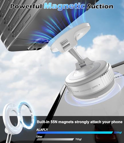 Car Phone Mount for Magsafe (Car Phone Mount-White)