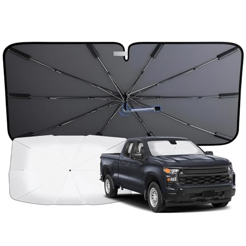 Car Windshield Sun Shade Umbrella for Front Window (Extra Large(63 L x 30 W))