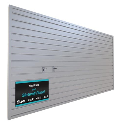 Slatwall Panel Wall Storage Systems (4x8ft / Grey)