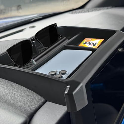 Dashboard Storage Box Compatible with 2024 2025 Toyota Tacoma and 2025 4Runner Accessories Center Console Screen Dash Organizer Tray (Dashboard Organizer Tray)