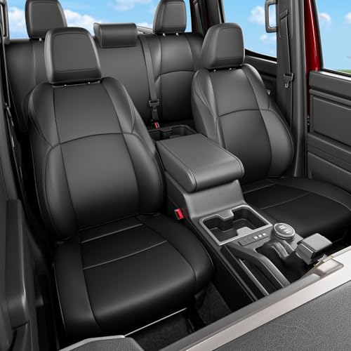Seat Covers Compatible with 2024 (Full Set,Black / Compatible with 24-26 Tacoma)