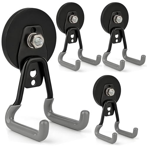 Pro Mag Upgraded Heavy Duty Magnetic Hooks (V1 Pro 2.59INCH 4PACK Gray Large Hooks)