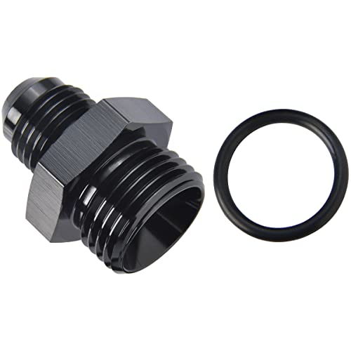 4AN Male Flare to 6AN ORB O (4AN to 6AN ORB / Black - 1PC)