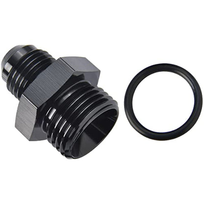 4AN Male Flare to 6AN ORB O (4AN to 6AN ORB / Black - 1PC)