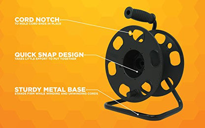 Heavy Duty Metal Extension Cord Reel Stand (150 Foot)