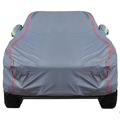 Waterproof Zipper Doors Car Cover for Pickup (Gray / C-9 Apply-Pickup - Body Length 230"to 260")
