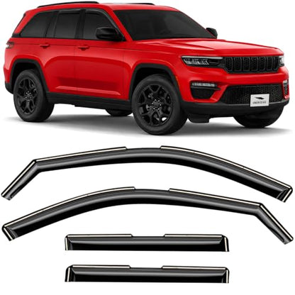 in Channel Extra Durable Rain Guards for Jeep Grand Cherokee 2022 (For Grand Cherokee 22-26)