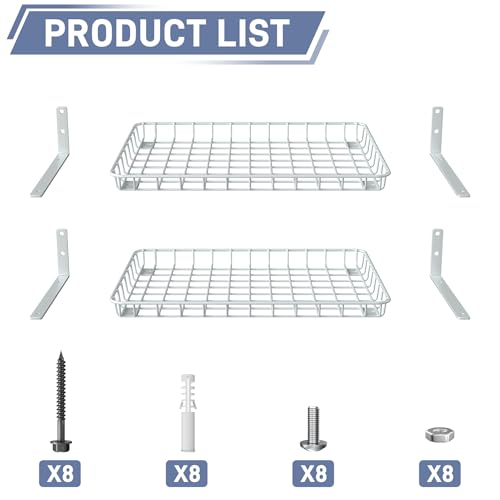 Wall Shelves 12 * 18 inch Wall (White / 12x18 in)