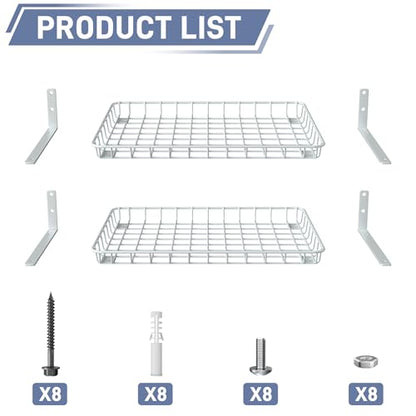 Wall Shelves 12 * 18 inch Wall (White / 12x18 in)