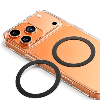 for MagSafe Metal Ring Stickers (Upgraded 2 Black)