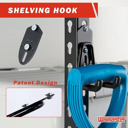 Garage Hooks Organizer Kit (12 pcs-Black)