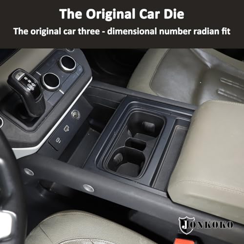 Black Center Console Cup Holder Compatible with Land Rover Defender 90 110 130 2020 (For Defender 2020-2021)