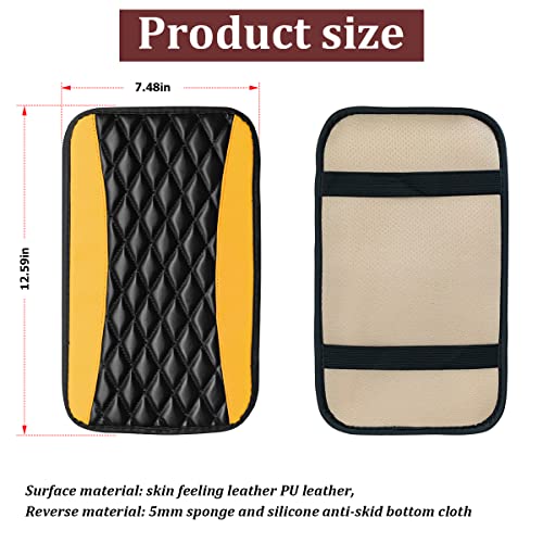 Car Center Console Pad (Yellow)