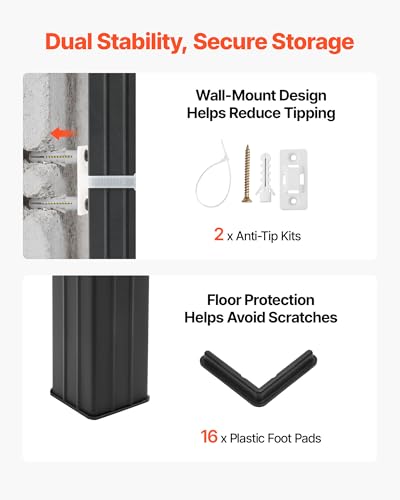 Storage Shelves (18" D x 48" W x 72" H)