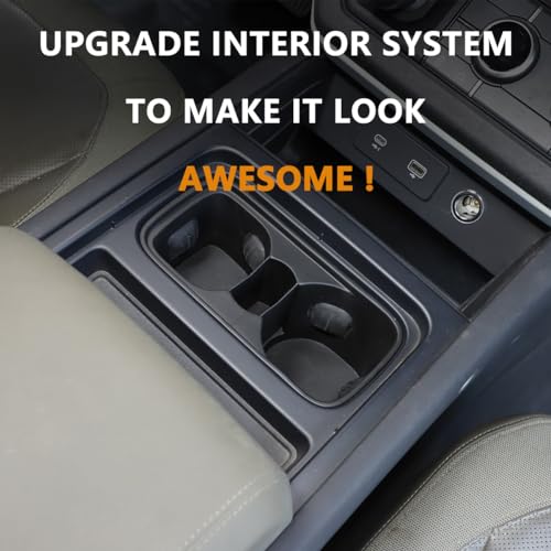 Black Center Console Cup Holder Compatible with Land Rover Defender 90 110 130 2020 (For Defender 2020-2021)