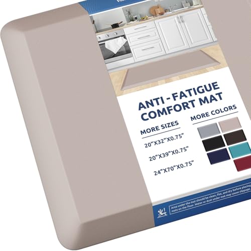 0.8" Thick Kitchen Mat Cushioned Anti Fatigue Rug Comfort Floor Mats