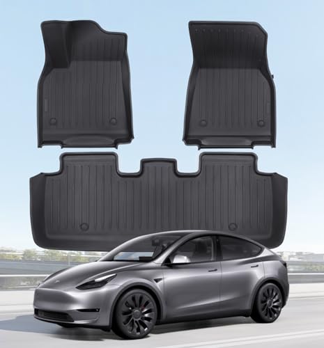 Floor Mats Fits for Tesla Model Y 5 (3 PCS for Tesla Model Y 5-Seat 2020-2024)