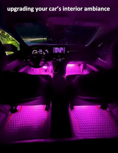 4Pcs Car Interior Lights