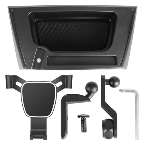 Car Phone Holder Center Console Organizer For Jeep Wrangler JK JKU 2011 2012 2013 2014 2015 2016 2017 Auto Accessories Navigation Bracket Interior Decoration Screen dash board Mobile Cell Mount case (for Wrangler 2011-2017)