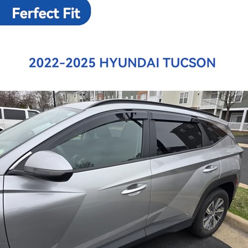 Window Visors Rain Guards for 2022 2023 2024 2025 2026 Hyundai Tucson (2022-2026 Hyundai Tucson)